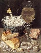 FLEGEL, Georg Still-Life with Bread and Confectionary dg Spain oil painting artist